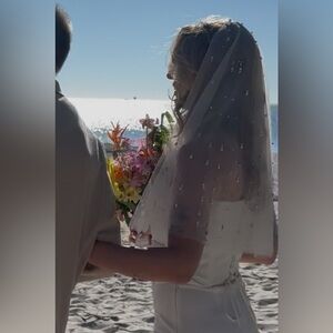 Clio Peppiatt Beaded Veil Wedding Bridal Bride Luxury